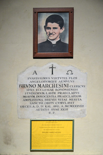 Bruno Marchesini (1915-1938), a young seminarian who died of meningitis