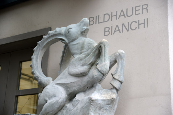 Alpine Ibex sculpture, Bildhauer Bianchi, Chur
