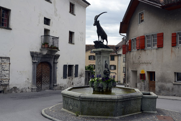 Platzbrunnen, Dorfplatz, Malans