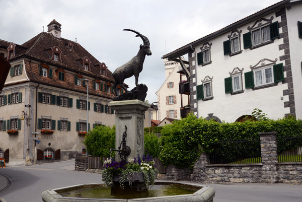 Platzbrunnen, Dorfplatz, Malans