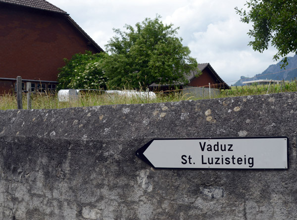 Steigstrasse, Maienfeld, heading to Liechtenstein