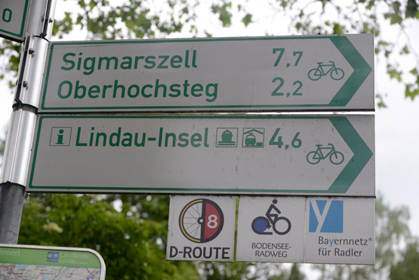 Cycled 4 countries this day  - Liechtenstein, Austria, Switzerland and Germany