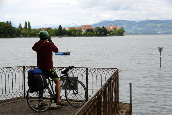 Taking a shot back at Lindau as we head west along the German side of Lake Constance
