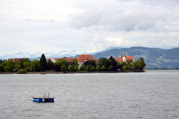Lindau am Bodensee with the Alps
