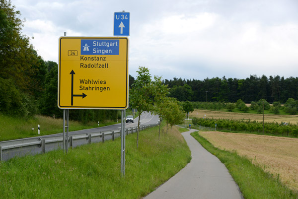 Cutting across the peninsula from Ludwigshafen to Radolfzell