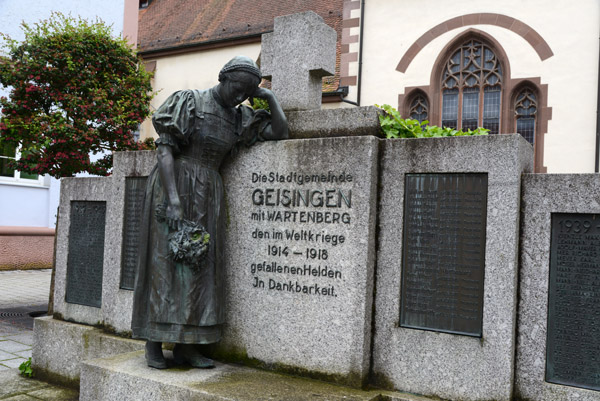Touching World War I memorial, Geisingen