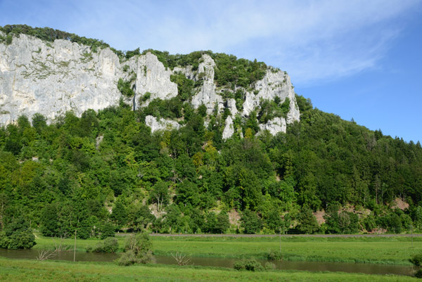 The Danube is still a young river passing through the Oberes Donautal near Neumhle, Baden Wrttemberg