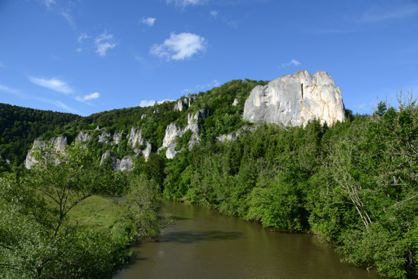Rabenfelsen, Upper Danube Valley, the most scenic section of the Danube in Baden-Wrttemberg