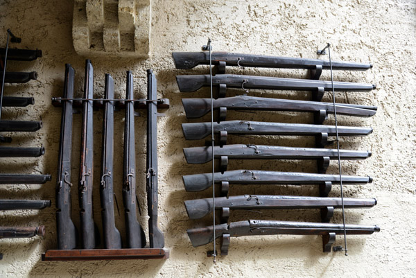Racks of early firearms, Sigmaringen Castle
