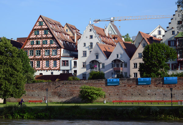 The Altstadt of Ulm behind the City Wall
