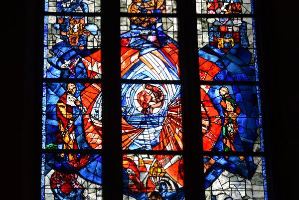 Most of the stained glass of Ulm Minster was destroyed in 1944