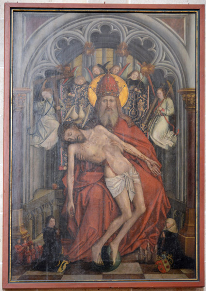 Saint holding the dead Christ, Ulm Minster