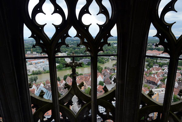 Top of the Ulm Minster, the world's tallest church and 5th tallest structure built before the 20th C.