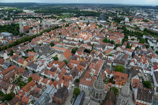 View of Ulm to the east-northeast from Ulm Minster