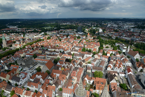 View of the eastern half of the Old City from Ulm Minster