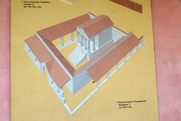 Artists impression of the Gundelfingen Roman Temple