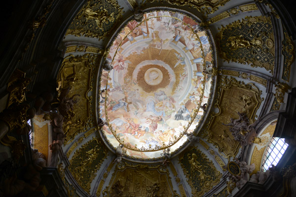 Baroque ceiling of the church at Kloster Weltenburg