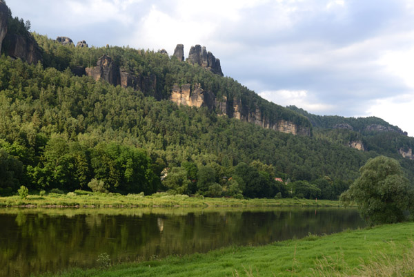 Cliffs of Rauschenstein in the scenic region of Schsische Schweiz