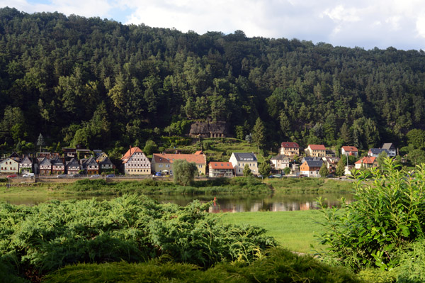 Bad Schandau, the first sizable Germany town directly on the Elbe after the Czech Border