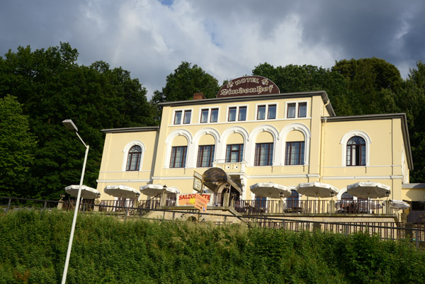 Hotel Lindenhof, Königstein, my home for the night after cycling 102km on the Elberadweg from Terezin CZ (Theresienstadt)