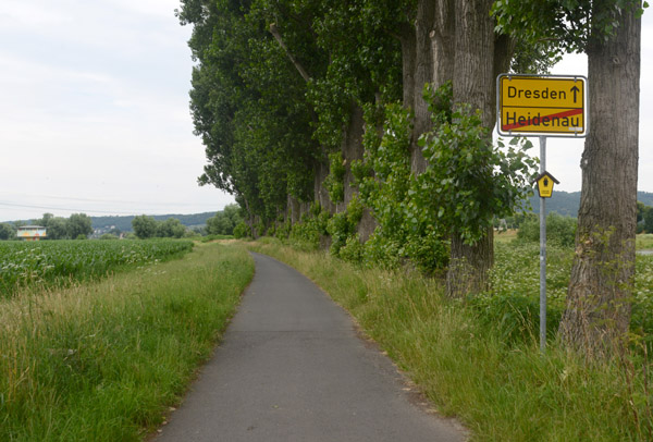 Elberadweg Detour through Heidenau