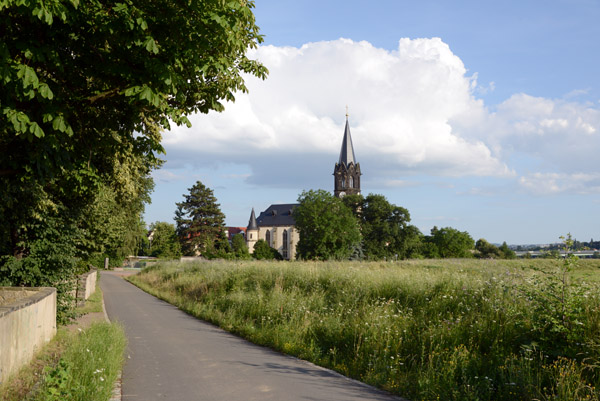 Emmauskirche, Elberadweg, Altkatditz