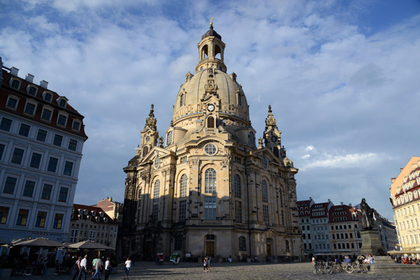 Dresdner Frauenkirche, built 1726-1743, destroyed 1945, rebuilt 1994-2005
