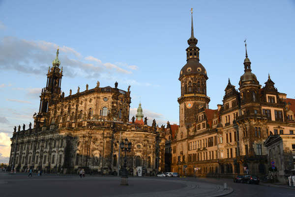 Hofkirche, Theaterplatz, Dresden Castle