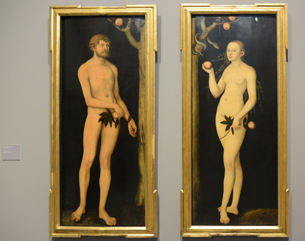 Adam and Eve, 1531, Lucas Cranach the Elder