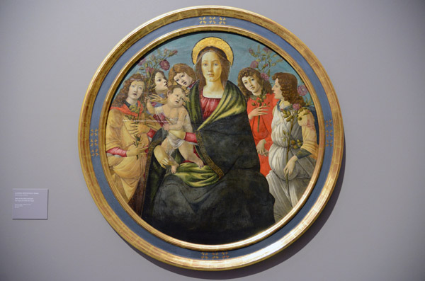 The Virgin and Child with Angels, late 15th C., Workshop of Sando Botticelli