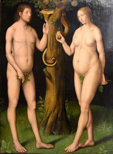 Adam and Eve under the Tree of Knowledge, 16th C. Netherlands