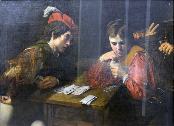 The Card Sharpers, ca 1615-18, Valentin de Boulogne