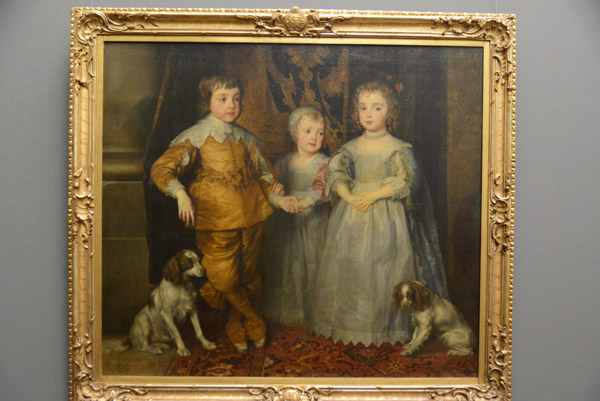 The Three Eldest Children of King Charles I of England, ca 1635, Workshop of Anton van Dyck