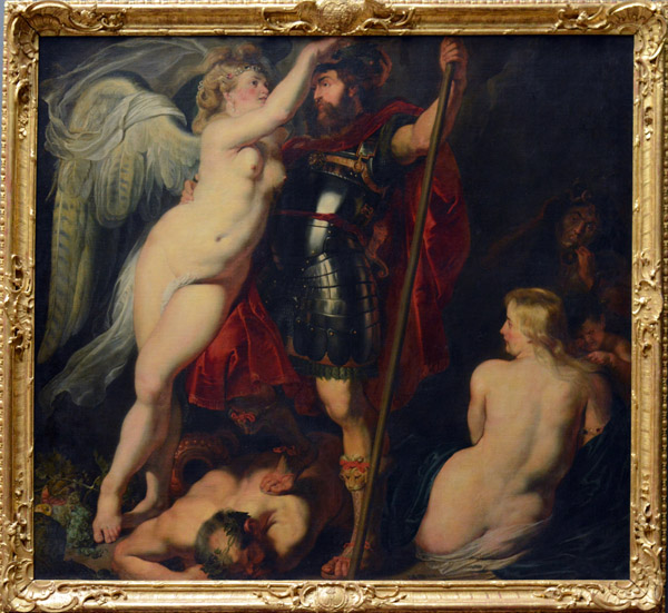 The Hero of Virtue being Crowned by the Goddess of Victory, ca 1615, Peter Paul Rubens