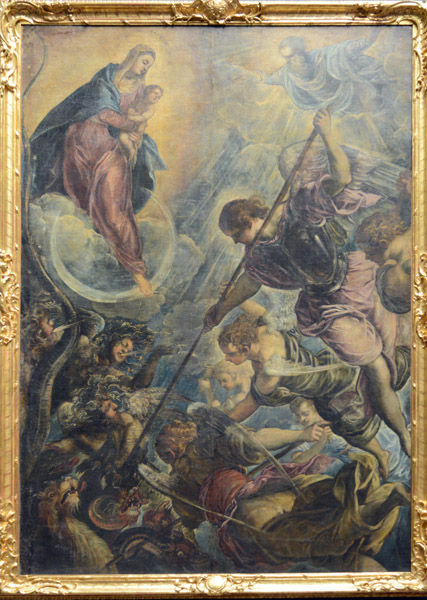 The Archangel Michael Fighting against Satan, ca 1590, Jacopo Tintoretto