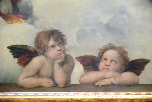 The two little angels at the bottom of Rubens's Sistine Madonna are more famous than the painting itself