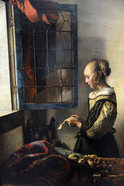 Girl Reading a Letter at an Open Window, ca 1659, Johannes Vermeer