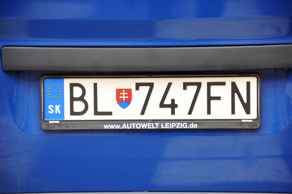 SK: Slovakia License Plate, Bratislava