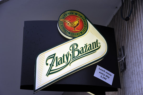 Zlaty Baant Slovak Beer, Bratislava