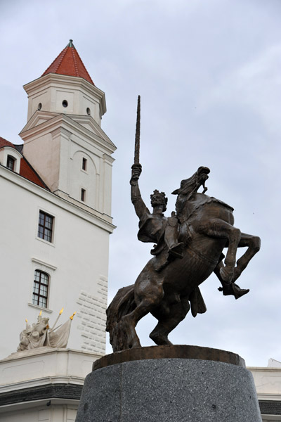 Equestrian statue of Svtopluk the Great (846-894)