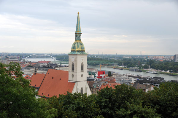 St. Martin's Cathedral from Castle Hill, Bratislava