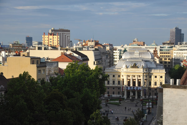 Slovak National Theatre from Sky Bar, Bratislava