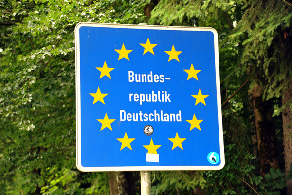 EU Border Crossing into the Federal Republic of Germany from Austria