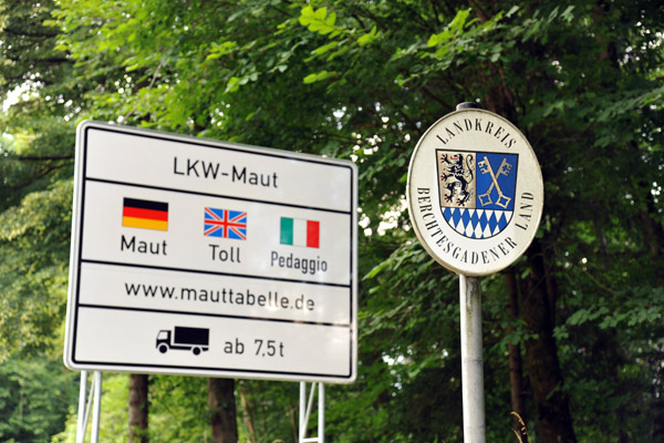 Truck Tolls payable in Germany, Landkreis Berchtesgadener Land