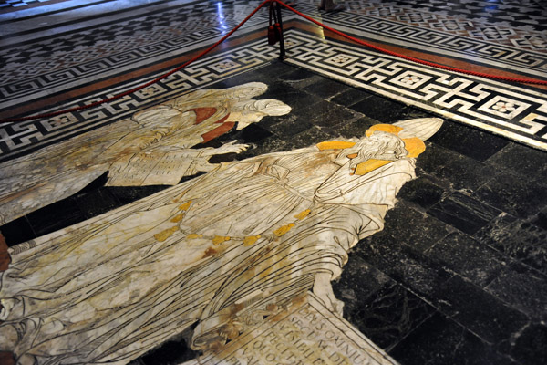 Mosaic floor panel - Hermes Trismegistus, the founder of human wisdom, 1488, Giovanni di Stefano