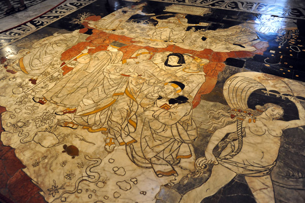 Mosaic panel - The Story of Fortuna, 1504, Pinturicchio