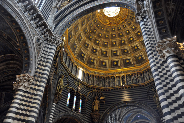 The octagonal dome of Siena Cathedral