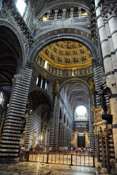 The nave and dome of Siena Cathedral