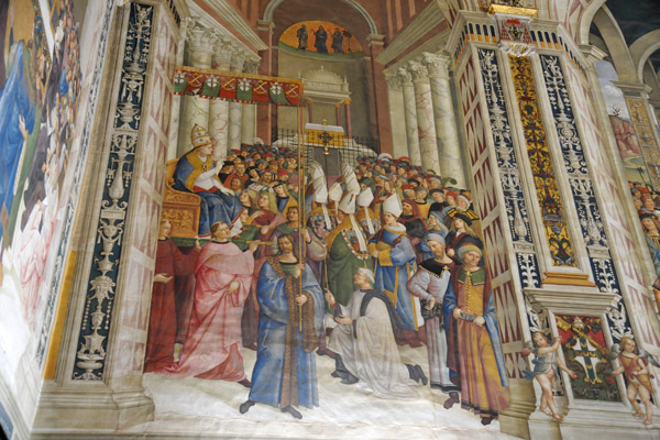 The Coronation of Enea Silvio Piccolomini as Pope Pius II, Piccolomini Library (7)