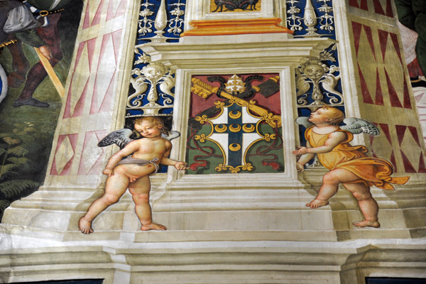 Coat-of-Arms of Pope Pius II (1458-1464), Piccolomini Library